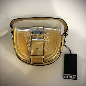Versace Jeans Couture Gold Metallic Bag